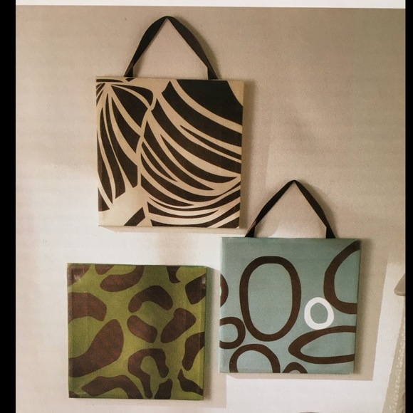 NEW IN BOX SET OF 3 Canvas BALI COLLECTION - Picture 5 of 5